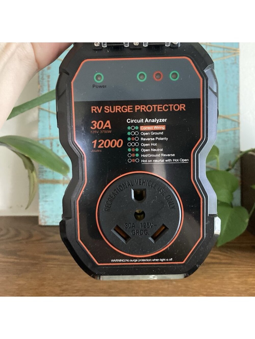 GEARGO RV Surge Protectors 30 Amp with Smart LED Display 12000 Joules RV Circuit